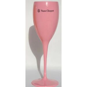 Veuve Clicquot  Pink Rose Acrylic Champagne Flutes /Set of 2/ New